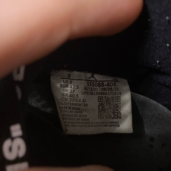 Jordan 1 High Retro ‘Dark Marina Blue’ Size 9 - Picture 10 of 10